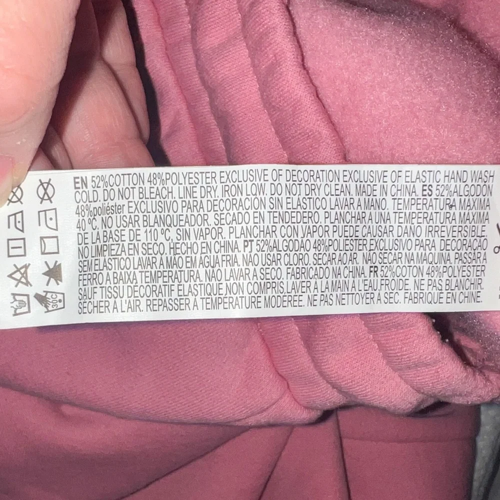 Forever 21 Mens Pink Embroidered Sweatpants, Size L - Picture 10 of 13